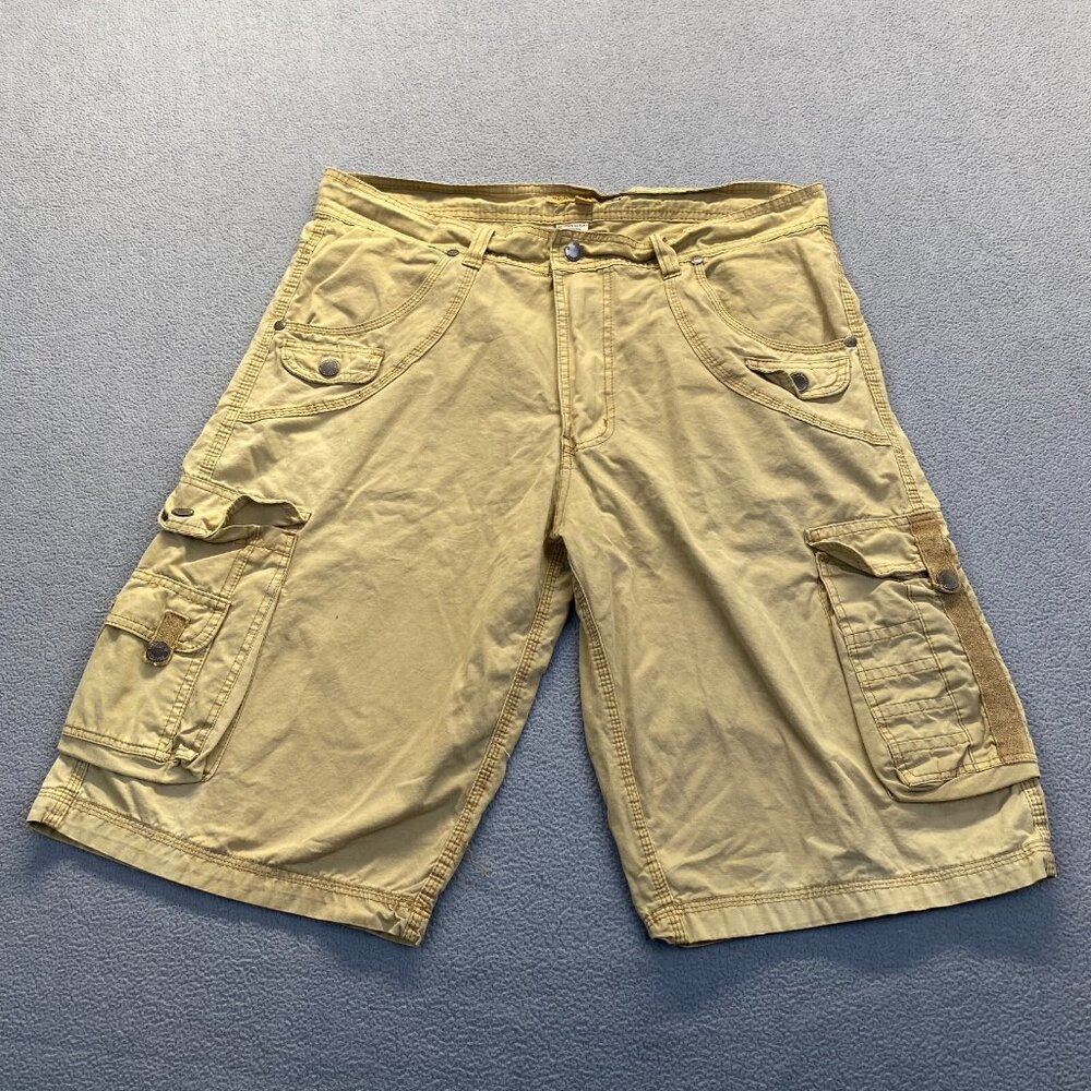 BROOKLYN LAUNDRY Shorts Mens Size 36 Cargo Work Wear Casual,Hiking,Beige